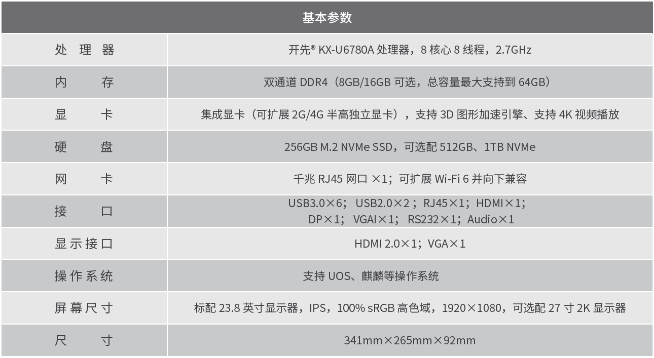 神州鲲泰 KunTai D815 台式机