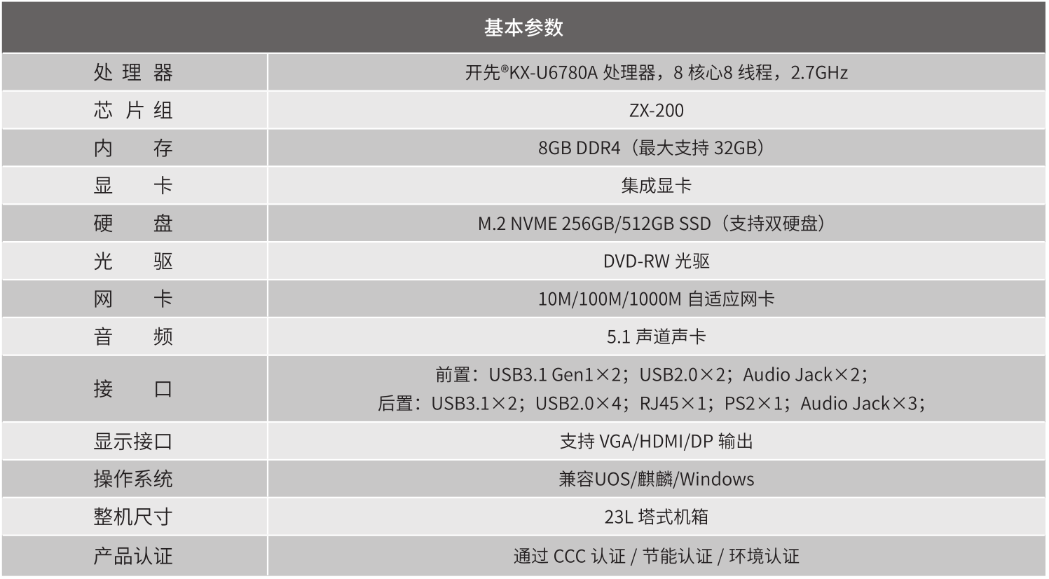 智微智能君逸Z500系列台式机